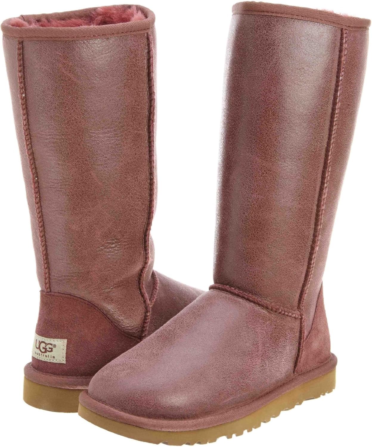 UGG Australia Stivali Donna in Pelle Nuovo Originale Tall Bomber Damen